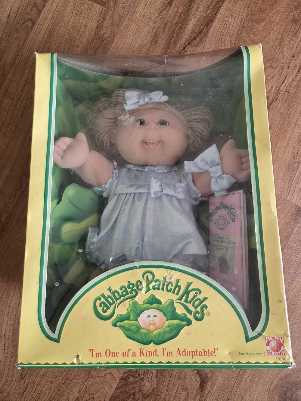 Cabbage Patch Kids Blonde Doll in Light Blue Dress